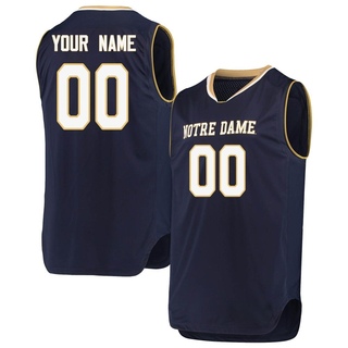 Custom Replica Navy Men's Notre Dame Fighting Irish Basketball Jerseys