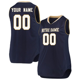 Custom Replica Navy Women's Notre Dame Fighting Irish Basketball Jerseys
