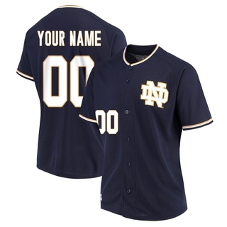 Custom Replica Navy Women's Notre Dame Fighting Irish Performance Baseball Jersey