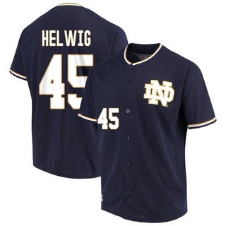 DJ Helwig Replica Navy Youth Notre Dame Fighting Irish Performance Baseball Jersey