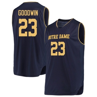 Dane Goodwin Replica Gold Youth Notre Dame Fighting Irish Navy/ Basketball Jerseys