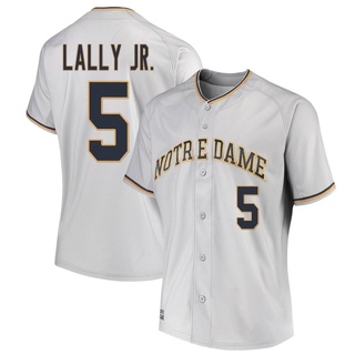 David Lally Jr. Replica Gray Women's Notre Dame Fighting Irish Performance Baseball Jersey