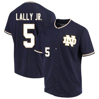 David Lally Jr. Replica Navy Men's Notre Dame Fighting Irish Performance Baseball Jersey