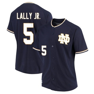 David Lally Jr. Replica Navy Women's Notre Dame Fighting Irish Performance Baseball Jersey