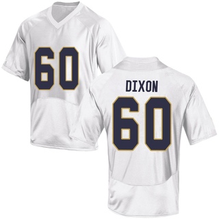 Davion Dixon Replica White Men's Notre Dame Fighting Irish Football Jersey