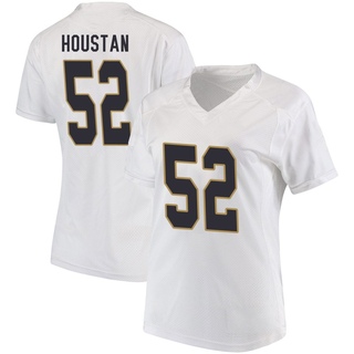 Devan Houstan Game White Women's Notre Dame Fighting Irish Football Jersey