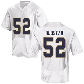 Devan Houstan Game White Youth Notre Dame Fighting Irish Football Jersey