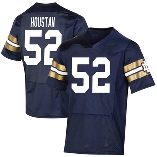 Devan Houstan Premier Navy Youth Notre Dame Fighting Irish Replica 2021 Shamrock Series Football Jersey