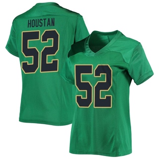 Devan Houstan Replica Green Women's Notre Dame Fighting Irish Football Jersey