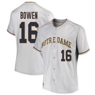 Drayk Bowen Replica Gray Women's Notre Dame Fighting Irish Performance Baseball Jersey