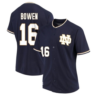 Drayk Bowen Replica Navy Women's Notre Dame Fighting Irish Performance Baseball Jersey
