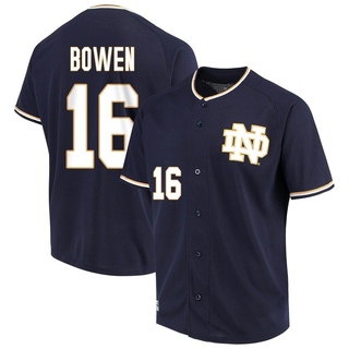 Drayk Bowen Replica Navy Youth Notre Dame Fighting Irish Performance Baseball Jersey