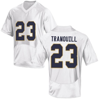 Drue Tranquill Game White Men's Notre Dame Fighting Irish Football Jersey