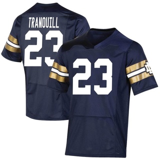 Drue Tranquill Premier Navy Men's Notre Dame Fighting Irish Replica 2021 Shamrock Series Football Jersey
