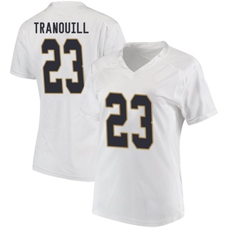 Drue Tranquill Replica White Women's Notre Dame Fighting Irish Football Jersey