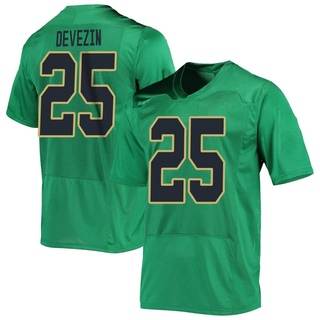 Dylan Devezin Replica Green Men's Notre Dame Fighting Irish Football Jersey