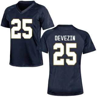 Dylan Devezin Replica Navy Blue Women's Notre Dame Fighting Irish Football Jersey