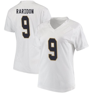 Eli Raridon Game White Women's Notre Dame Fighting Irish Football Jersey