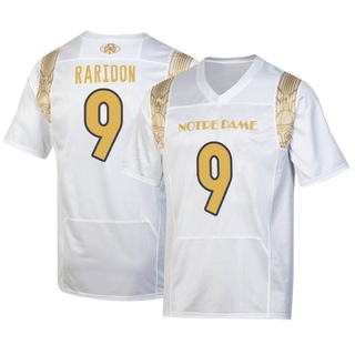 Eli Raridon Replica White Men's Notre Dame Fighting Irish 2022 Shamrock Series Jersey
