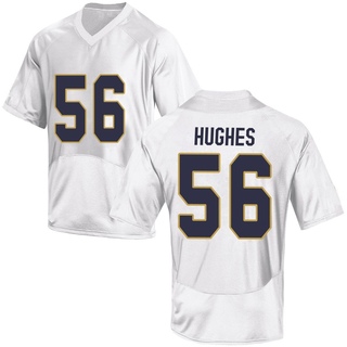 Elijah Hughes Game White Men's Notre Dame Fighting Irish Football Jersey