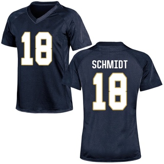 Erik Schmidt Game Navy Blue Women's Notre Dame Fighting Irish Football Jersey