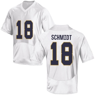 Erik Schmidt Game White Men's Notre Dame Fighting Irish Football Jersey