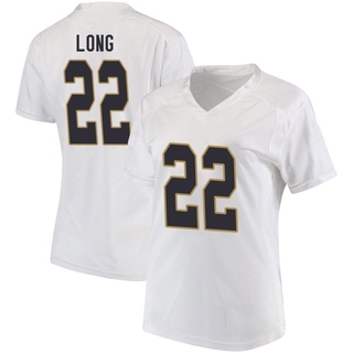 Ethan Long Game White Women's Notre Dame Fighting Irish Football Jersey