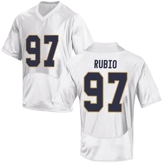 Gabriel Rubio Game White Youth Notre Dame Fighting Irish Football Jersey