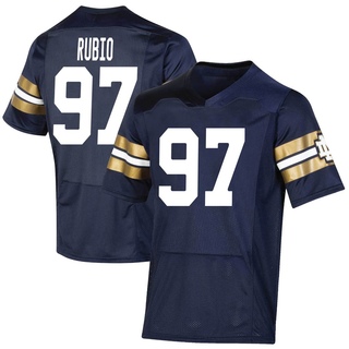 Gabriel Rubio Premier Navy Youth Notre Dame Fighting Irish Replica 2021 Shamrock Series Football Jersey