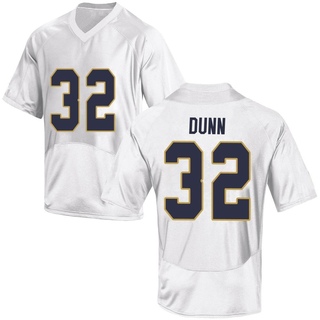 Isaiah Dunn Replica White Youth Notre Dame Fighting Irish Football Jersey