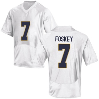 Isaiah Foskey Game White Men's Notre Dame Fighting Irish Football Jersey