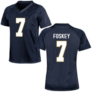 Isaiah Foskey Replica Navy Blue Women's Notre Dame Fighting Irish Football Jersey