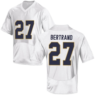 JD Bertrand Game White Youth Notre Dame Fighting Irish Football Jersey
