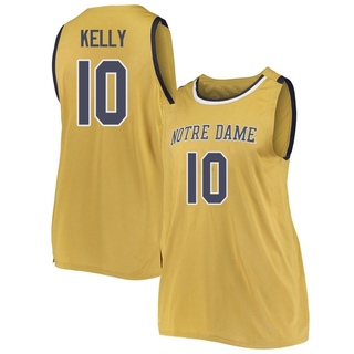 JT Kelly Replica Gold Women's Notre Dame Fighting Irish Basketball Jerseys