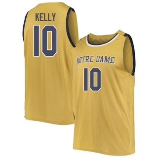 JT Kelly Replica Gold Youth Notre Dame Fighting Irish Basketball Jerseys