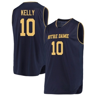 JT Kelly Replica Gold Youth Notre Dame Fighting Irish Navy/ Basketball Jerseys