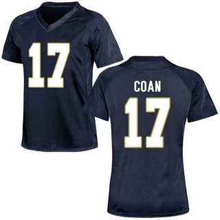 Jack Coan Game Navy Blue Women's Notre Dame Fighting Irish Football Jersey