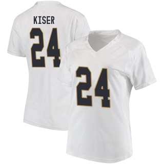 Jack Kiser Game White Women's Notre Dame Fighting Irish Football Jersey