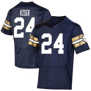 Jack Kiser Premier Navy Men's Notre Dame Fighting Irish Replica 2021 Shamrock Series Football Jersey