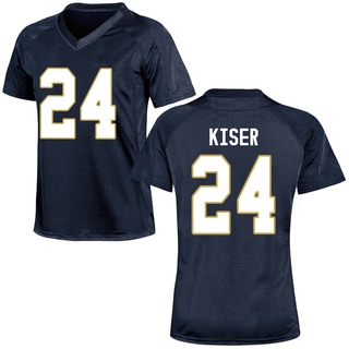 Jack Kiser Replica Navy Blue Women's Notre Dame Fighting Irish Football Jersey