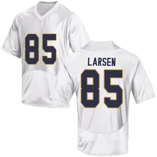 Jack Larsen Game White Men's Notre Dame Fighting Irish Football Jersey