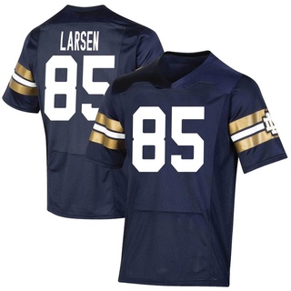 Jack Larsen Premier Navy Men's Notre Dame Fighting Irish Replica 2021 Shamrock Series Football Jersey