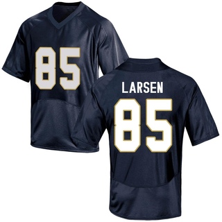 Jack Larsen Replica Navy Blue Youth Notre Dame Fighting Irish Football Jersey