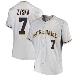 Jack Zyska Replica Gray Women's Notre Dame Fighting Irish Performance Baseball Jersey
