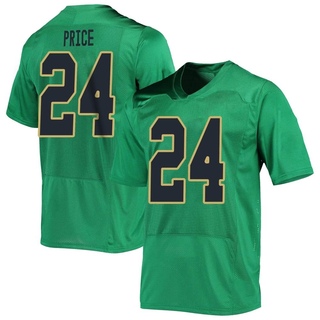Jadarian Price Replica Green Youth Notre Dame Fighting Irish Football Jersey