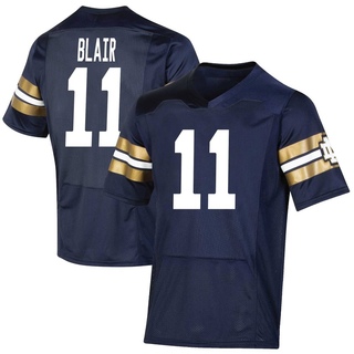 Jadon Blair Premier Navy Men's Notre Dame Fighting Irish Replica 2021 Shamrock Series Football Jersey