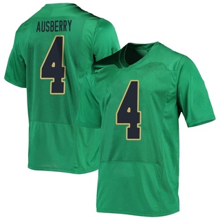 Jaiden Ausberry Replica Green Men's Notre Dame Fighting Irish Football Jersey