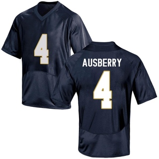 Jaiden Ausberry Replica Navy Blue Men's Notre Dame Fighting Irish Football Jersey