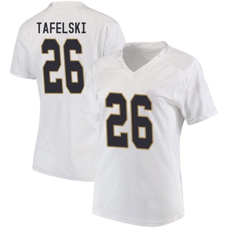 Jake Tafelski Game White Women's Notre Dame Fighting Irish Football Jersey