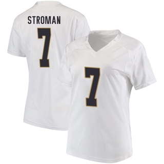 Jalen Stroman Game White Women's Notre Dame Fighting Irish Football Jersey